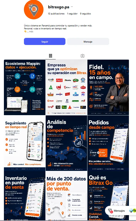 Captura original del perfil de Bitrax